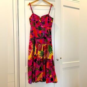 FarmRio medium tropical midi dress